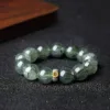 Wealth-Attracting Fortune-Gathering Premium Men's Prosperity Bracelet Natural Rare Green Phantom Quartz Bracelet Birthstone Guardian