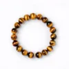Natural Yellow Tiger's Eye Bracelet for Men and Women High-End Tiger's Eye Wooden Crystal Bead Bracelet Gift