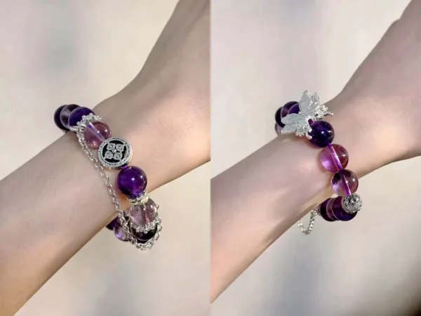 Personal Guardian Series Natural Crystal Bracelets Amethyst Bracelet