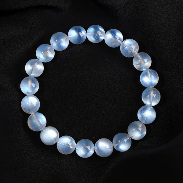 Natural Blue Moonlight Bracelet for Women Crystal Bead Bracelet Jewelry Gift for Girlfriend or Best Friend's Birthday Premium Crystal