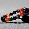 Collector-grade Black Rainbow Bracelet for Men and Women High-end Custom-made Crystal Bracelet with Seven-color Crystals