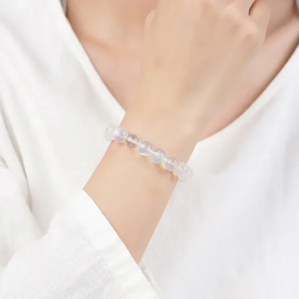 Natural Blue Moonlight Bracelet for Women Crystal Bead Bracelet Jewelry Gift for Girlfriend or Best Friend's Birthday Premium Crystal