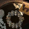 Natural White Crystal Bracelet for Women Collector's Grade Brazilian Raw Stone Genuine Crystal Bracelet for Women Couple's Gift