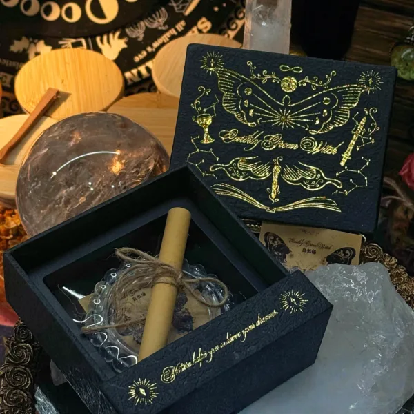 “All Thoughts Dissolve into Emptiness” Angel Blessing Series Natural Crystal Bracelet Aquamarine Snowflake Phantom Bracelet