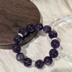 Ocean Blue Crystal Heart Bracelet with Crystal Pearls Women's Wealth-Attracting Jewelry