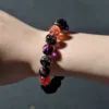 Collector-grade Black Rainbow Bracelet for Men and Women High-end Custom-made Crystal Bracelet with Seven-color Crystals