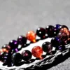Collector-grade Black Rainbow Bracelet for Men and Women High-end Custom-made Crystal Bracelet with Seven-color Crystals