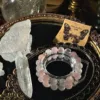 “Divine Grace, Moonlike Beauty: A Heart-Melting Sight” Personal Guardian Series Natural Crystal Bracelet Snowflake Phantom Bracelet